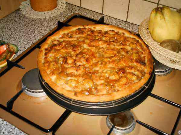 Tarte a la banane flambee