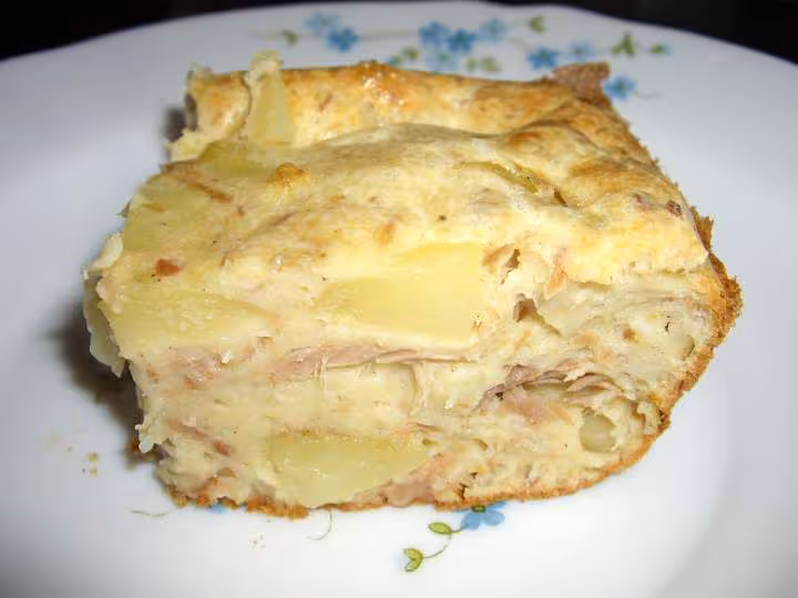 Clafoutis de pommes de terre aux oignons doux d evelui