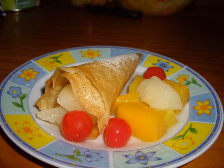 Cornet de brick aux fruits