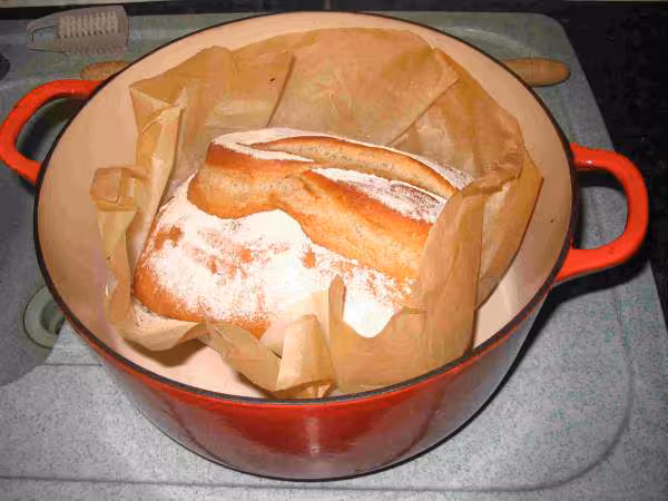 Miche dans la cocotte