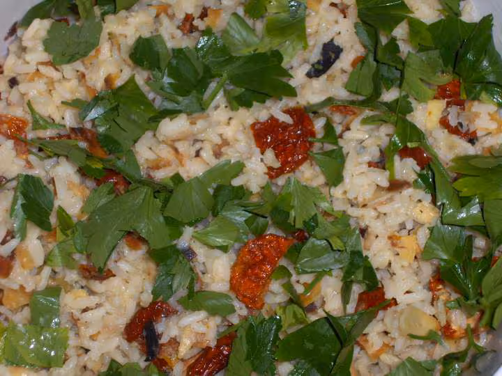Riz complet aux olives amandes et tomates sechees 2