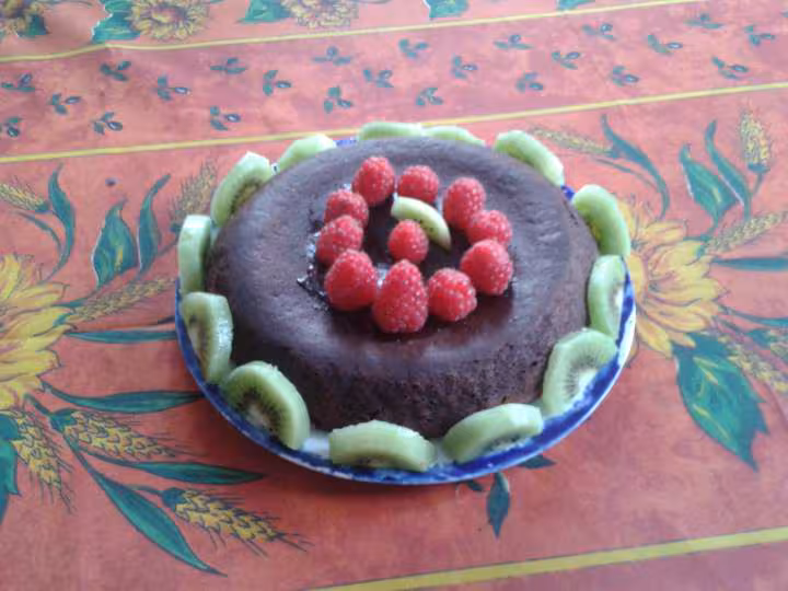 Le meme fondant avec des kiwis en photos