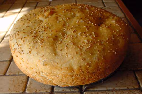 Pain arabe au levain liquide