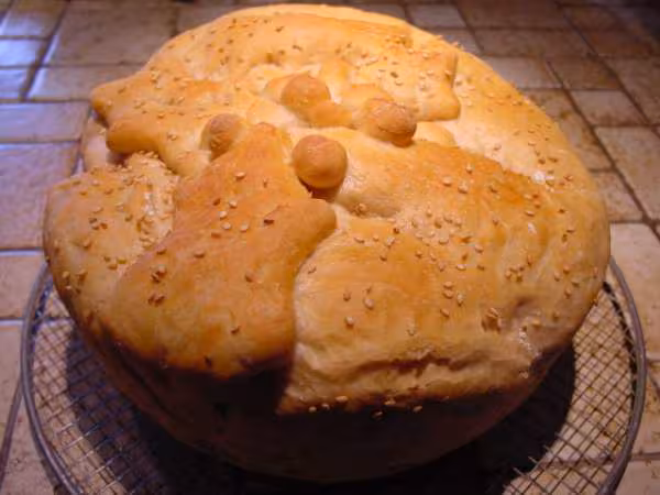 Pain de noel au seigle et levain