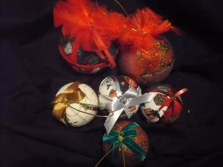 Boules de noel a faire soi meme