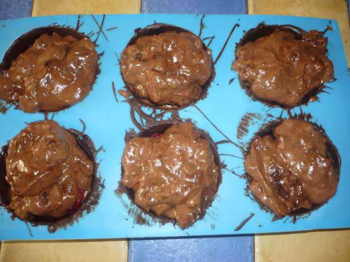 Craquant a la mousse au chocolat framboises et speculoos