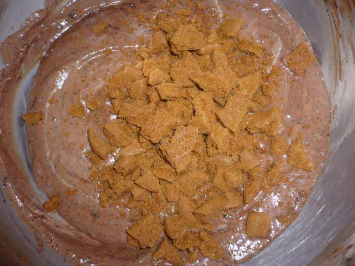 Craquant a la mousse au chocolat framboises et speculoos