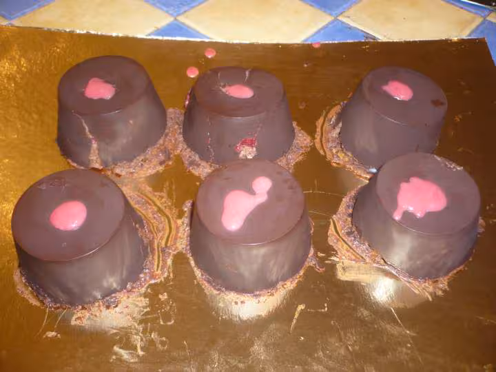 Craquant a la mousse au chocolat framboises et speculoos