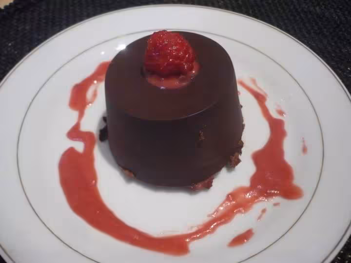 Craquant a la mousse au chocolat framboises et speculoos