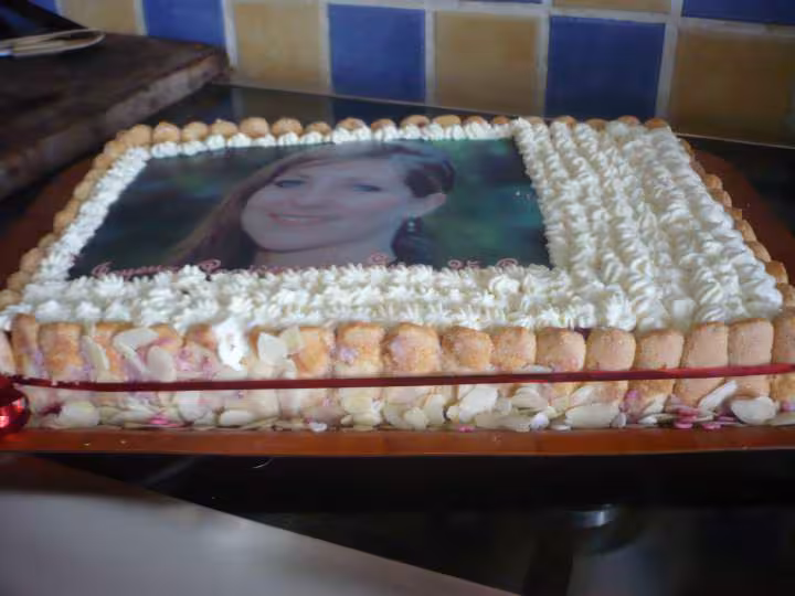 Gateau anniversaire tiramisu aux fruits rouges