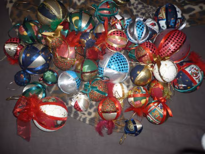 Mes boules de noel pour le sapin