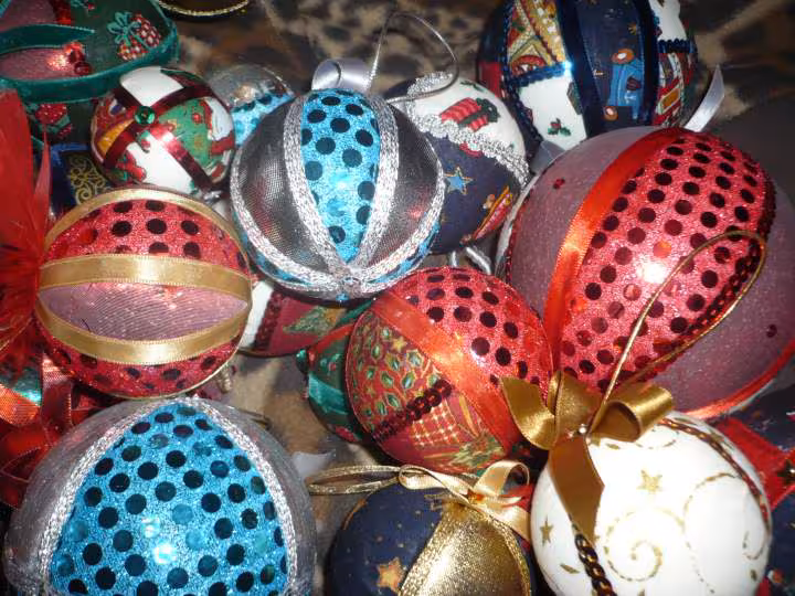Mes boules de noel pour le sapin