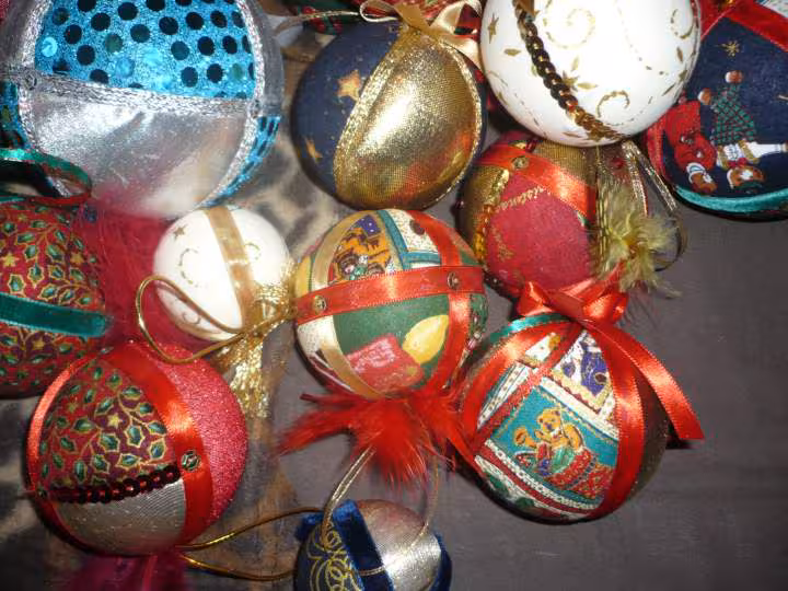 Mes boules de noel pour le sapin
