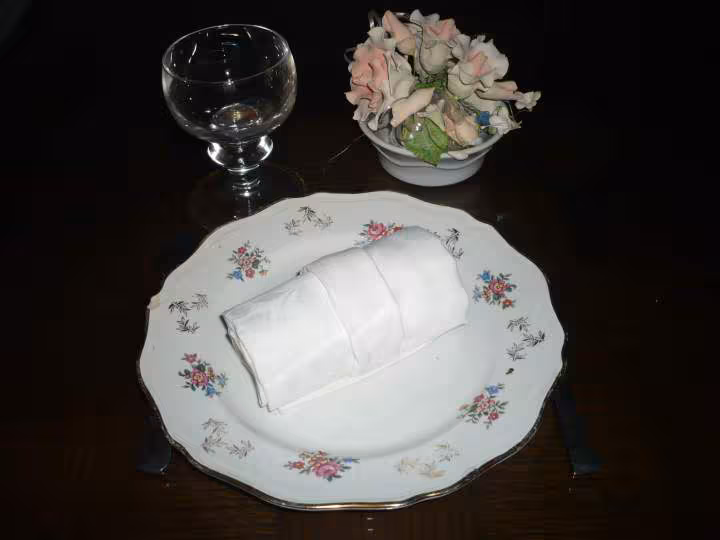 Pliage de serviette le rond de serviette 4