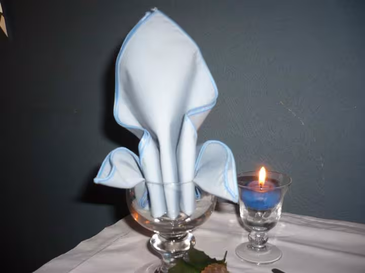 Pliage serviette la fontaine