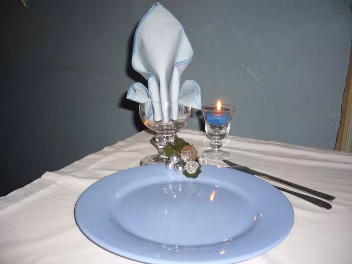 Pliage serviette la fontaine