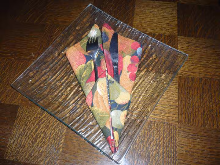 Pliage serviette le range couverts