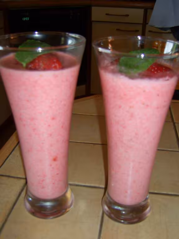 Bavarois aux fraises