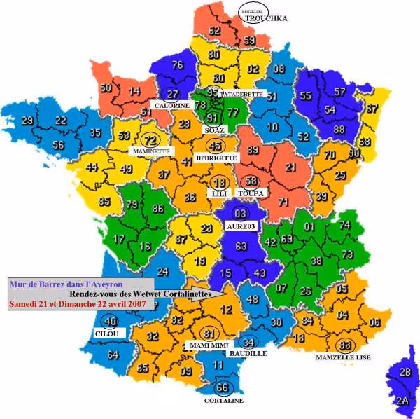 Carte des wetwet au 22 10