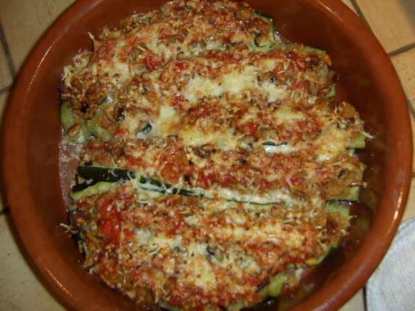 Courgettes farcies au bacon0002