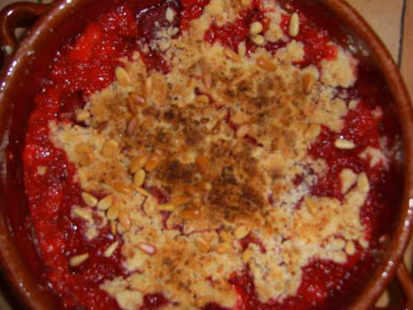 Crumble aux fruits rouges