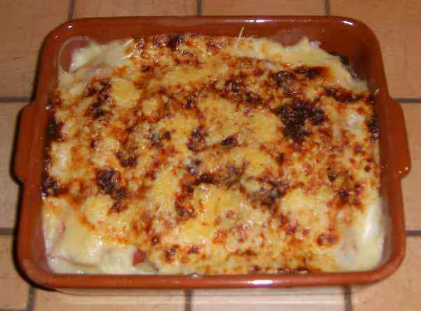 Jambon poireaux bechamel