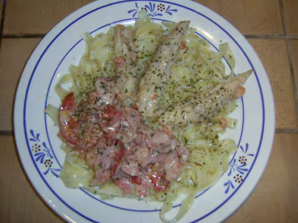 Tagliatelles lotte et gambas0001
