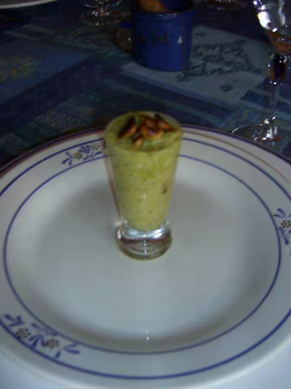 Verrine de courgettes au parmesan