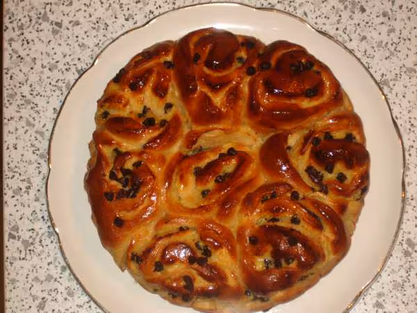 Chinois aux pepites de chocolat vue du dessus