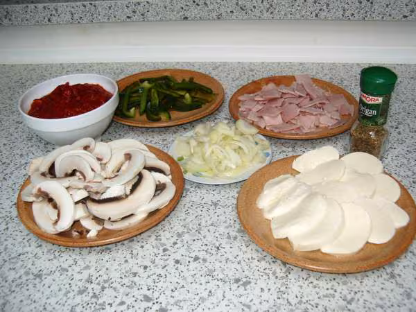 Pate a pizza les ingredients