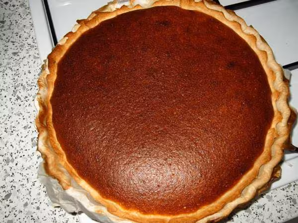 Tarte aux pommes meringuee avant la meringue