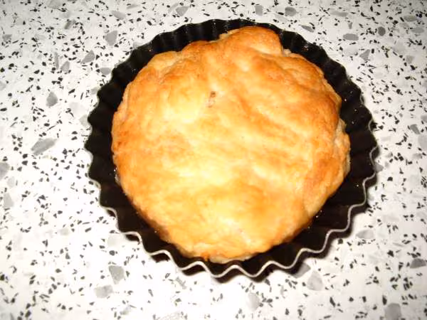 Tarte tatin a la sortie du four