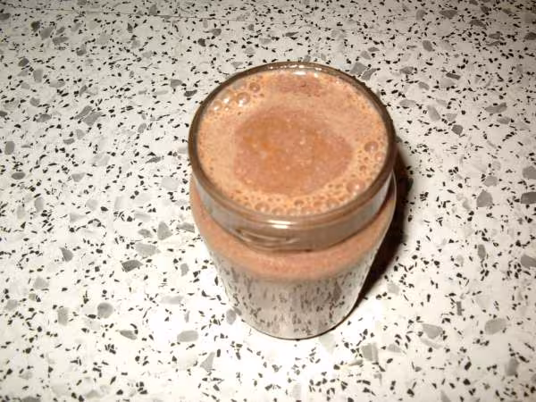 Yaourt au chocolat avant yaourtiere