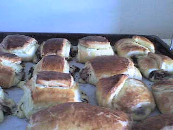 Carres feuilletes au chocolat