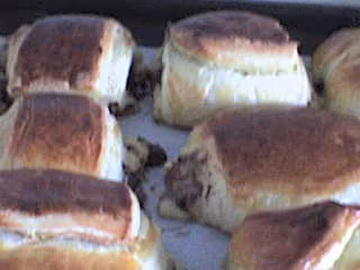 Des carres feuilletes au chocolat