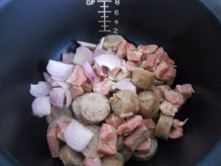 Lentilles aux saucisses et au lard