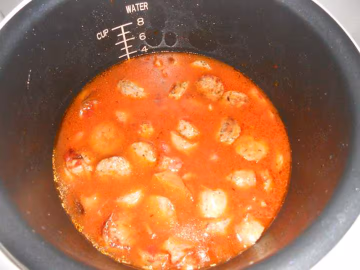 Lentilles aux saucisses et au lard
