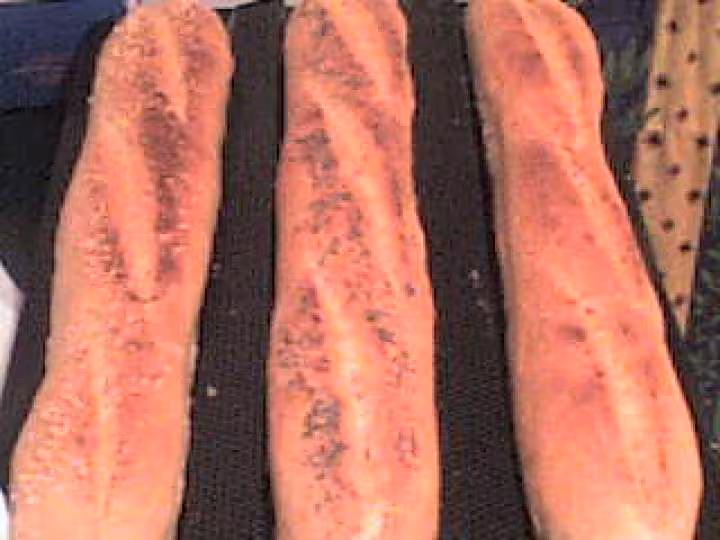 Mes baguettes au sesame pavot et nature