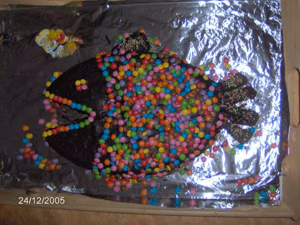 Gateau en forme de poisson