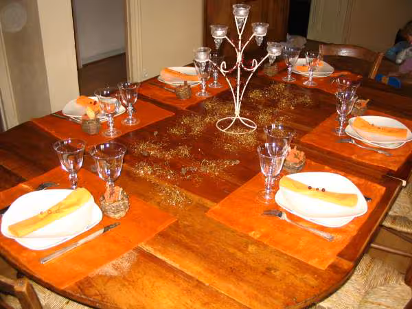 Decoration ton orange vue d ensemble