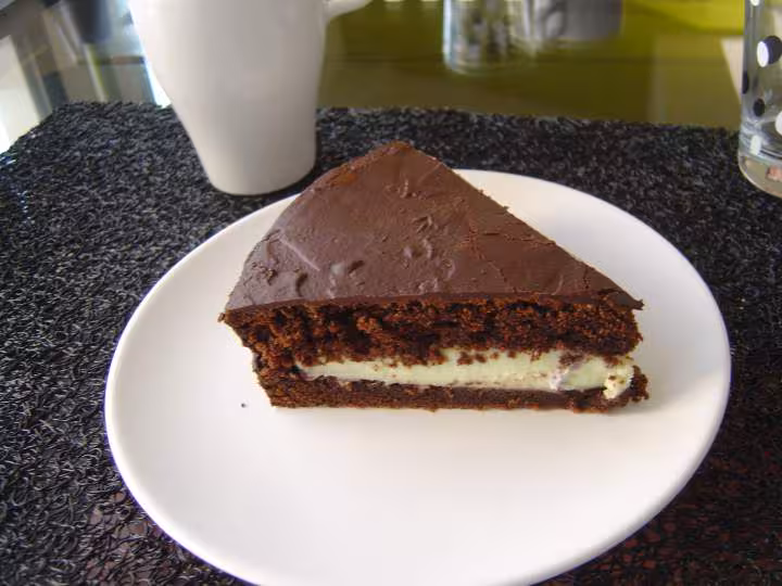 Gateau choco menthe