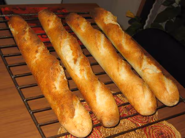 Mes dernieres baguettes dans filet
