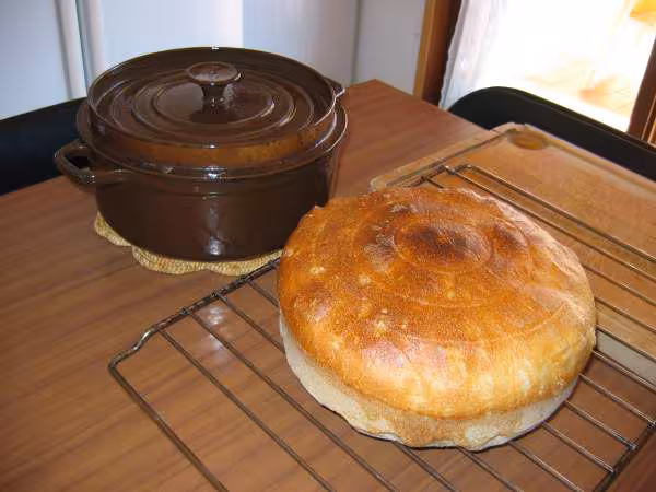Pain cocotte sur poolish