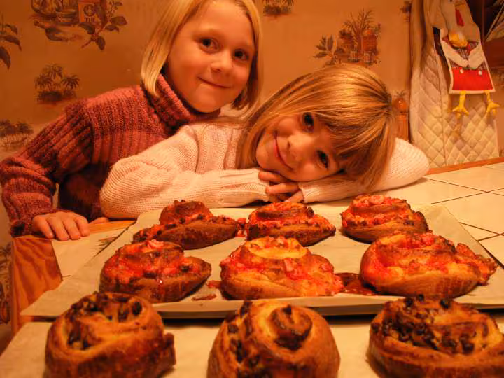 Escargots brioches aux parlines et drops chocolat