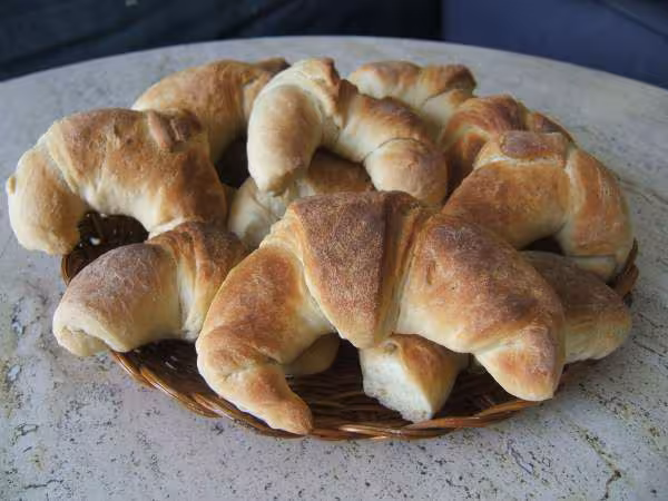 Croissants pate en map