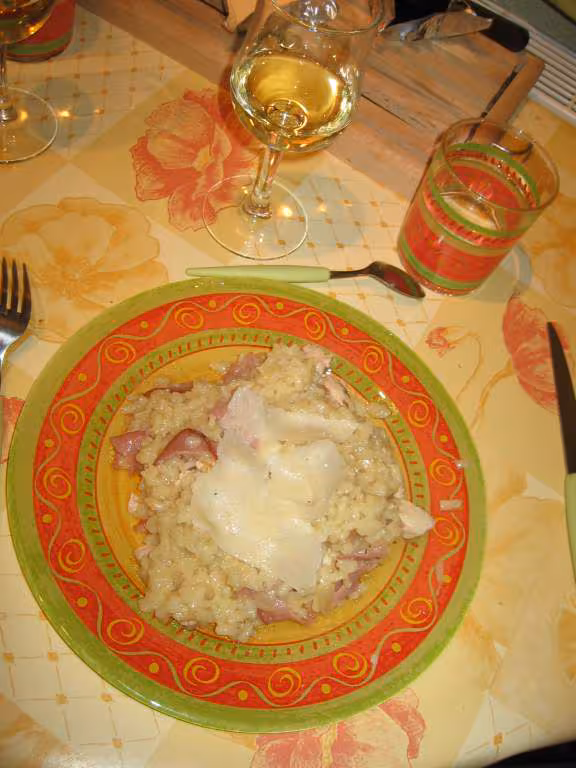 Risotto au poulet et au bacon