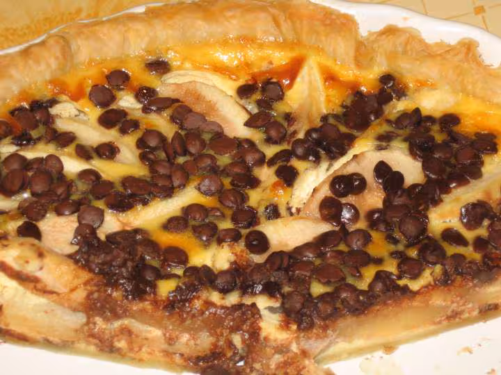 Tarte poire chocolat