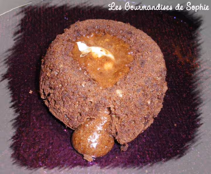 Coulant chocolat coeur de vanille