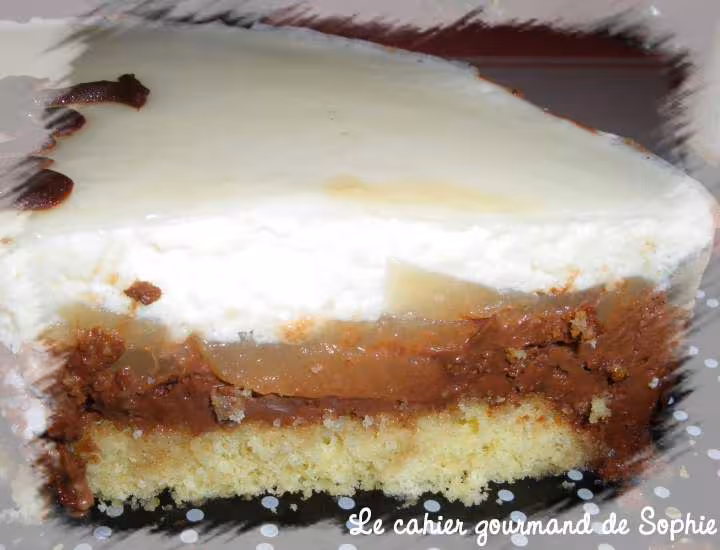 Entremet de noel poires chocolat