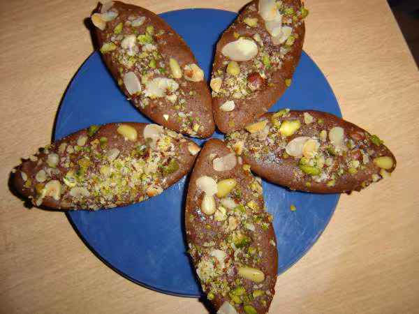 Financiers au chocolat et aux fruits secs